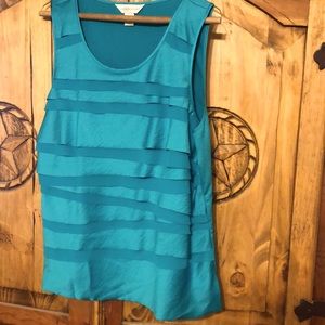 Christopher & Banks. Women’s XL. Turquoise sleeveless top.
